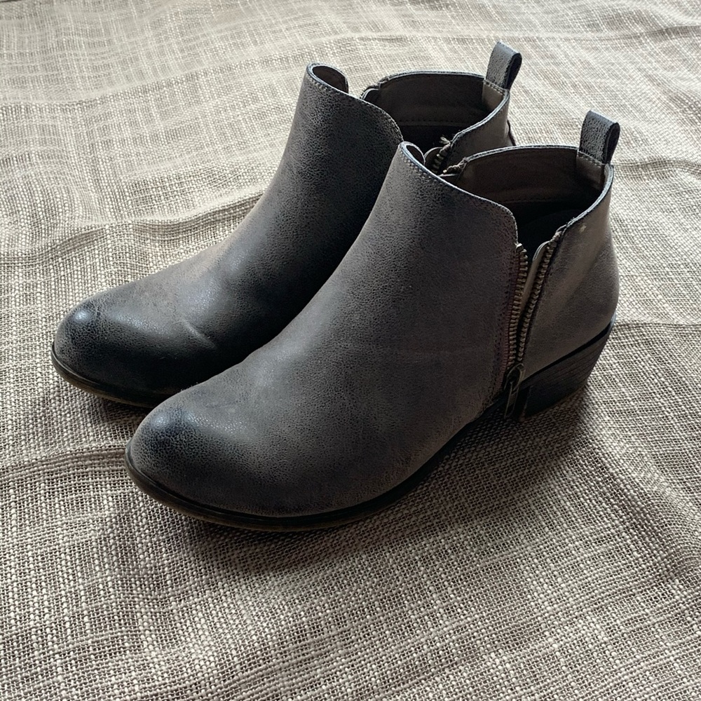 Jessica Cline Distressed Booties